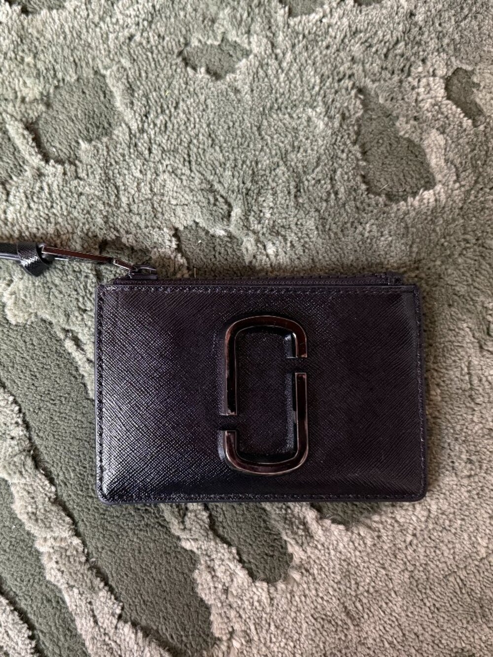 Marc Jacobs Black Double J Wallet Wristlet